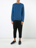 contrast top stitch sweater