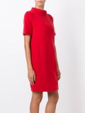 roll neck shift dress