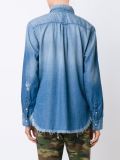 'Axel' frayed denim shirt