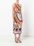 sleeveless printed dress