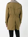 padded trench coat