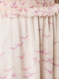 bardot bird print dress
