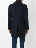 notched lapel mid coat