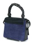 braided top handle shoulder bag
