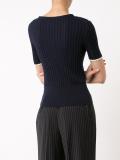 ribbed detail knitted top