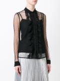 sheer frill shirt