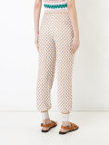 knitted tapered trousers 