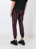striped tapered joggers