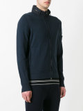 high neck zipped sweatshirt