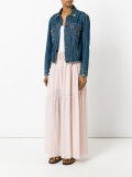 pleated maxi skirt