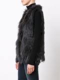 V-neck sleeveless jacket
