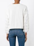 fringed long sleeved top
