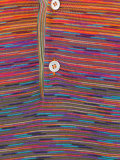 blurry pattern polo shirt