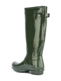buckled knee length boots