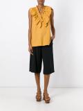 ruffle collar top