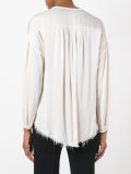 shirred peasant blouse