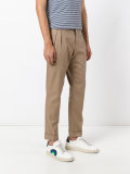 side-buckle chino trousers