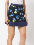 cherries print A-line skirt