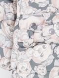 bear print padded coat