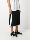 stripe-detail wide-leg shorts