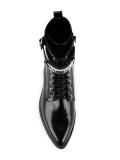 buckled detailing combat boots
