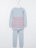 Fair isle knit tracksuit set