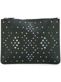 stud embellished clutch