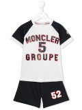 logo print short set 