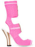 knitted open-toe sandals