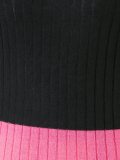 ribbed colour block jumper