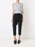pinstripes cropped trousers