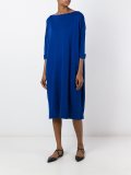 boat neck ruched dress