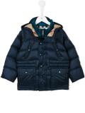 hooded padded coat