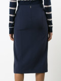 front slit midi skirt 