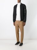 drawstring waistband straight trousers
