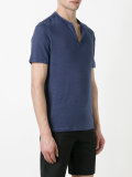 open collar T-shirt