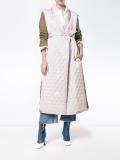 Quilted Cotton and Satin Coat 