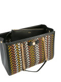 woven texture shoulder bag