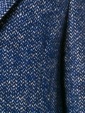 single breasted boucle coat