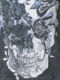 骷髅头印花毛衣