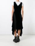 velvet asymmetric dress