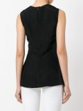 sleeveless knot detail top