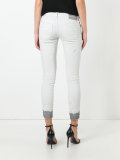 splatter skinny jeans 