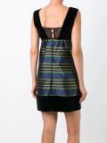 striped mini dress