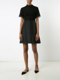 high neck lace dress