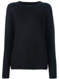 ribbed crew neck jumper