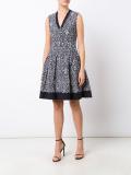 brush splatter print dress