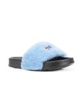 fur slidder sandals 