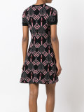 heart and dagger print dress
