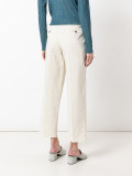 high-waisted wide leg trousers